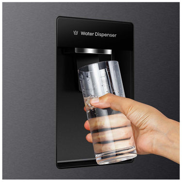 Factory second/Carton damaged Hisense 500L Bottom Mount Fridge – Black (HRBM500TBW)